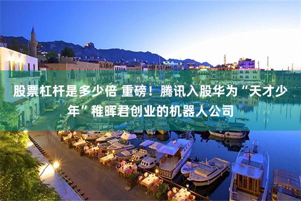 股票杠杆是多少倍 重磅！腾讯入股华为“天才少年”稚晖君创业的机器人公司