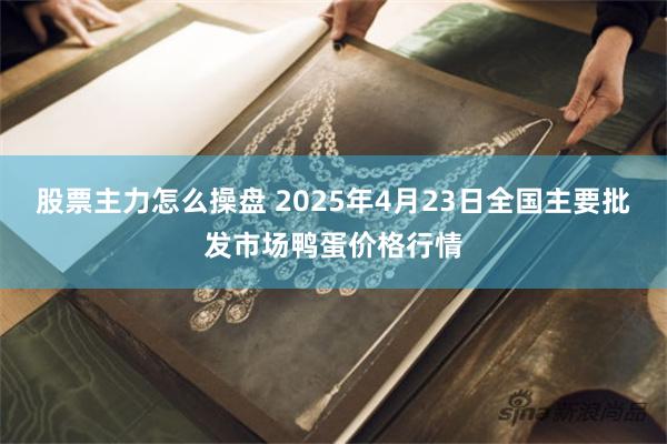 股票主力怎么操盘 2025年4月23日全国主要批发市场鸭蛋价格行情