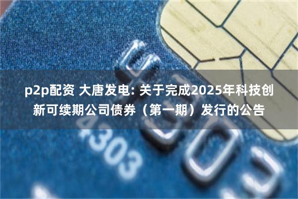p2p配资 大唐发电: 关于完成2025年科技创新可续期公司债券(第一期)发行的公告