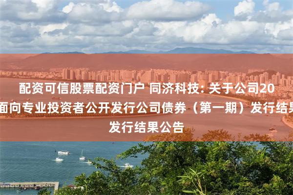 配资可信股票配资门户 同济科技: 关于公司2025年面向专业投资者公开发行公司债券(第一期)发行结果公告