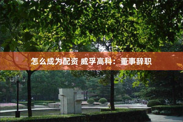 怎么成为配资 威孚高科：董事辞职
