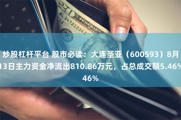 炒股杠杆平台 股市必读：大连圣亚（600593）8月13日主力资金净流出810.86万元，占总成交额5.46%