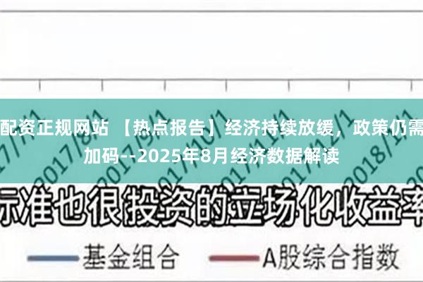 配资正规网站 【热点报告】经济持续放缓，政策仍需加码--2025年8月经济数据解读